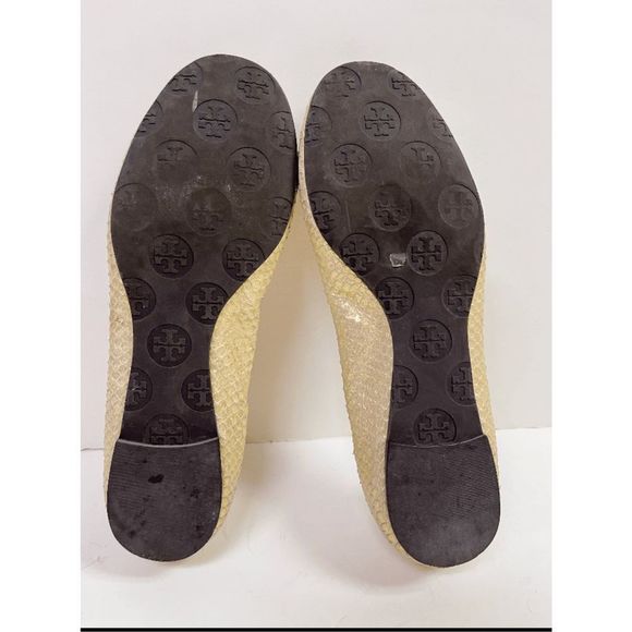 Tory Burch Reva flats Python white gold shimmer Slip on Shoes - Picture 5 of 5